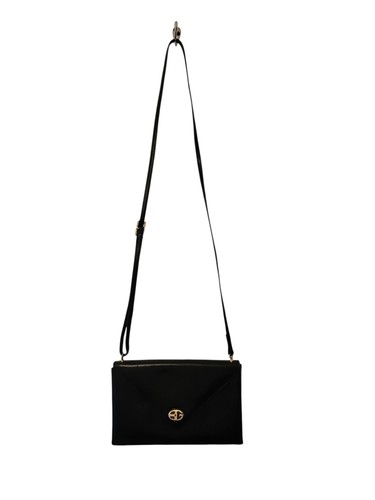 Bon gout black leather handbag - black,
